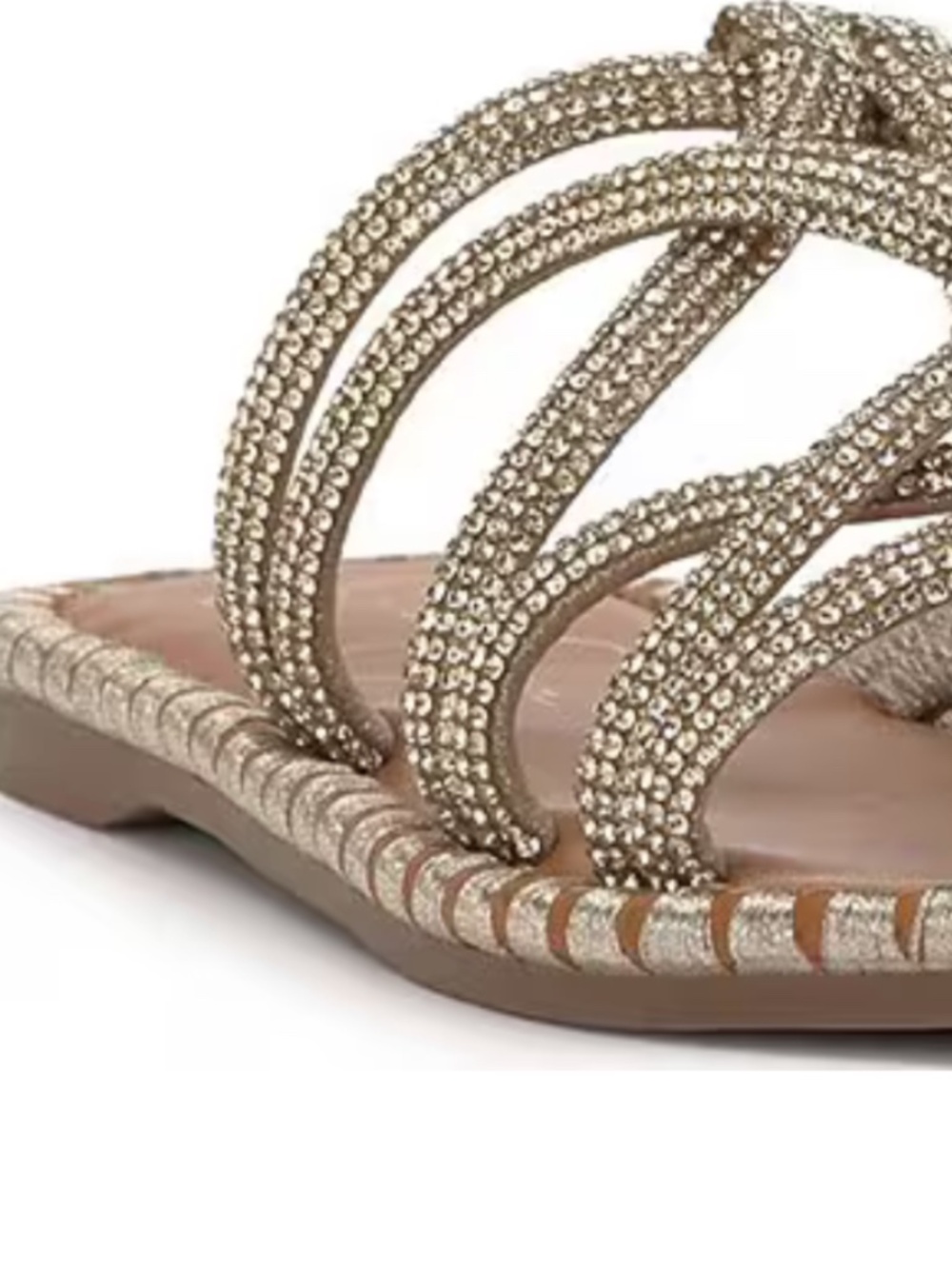 Jessica Simpson Rhinestone Sandals size 9.5 - Picture 4 of 6